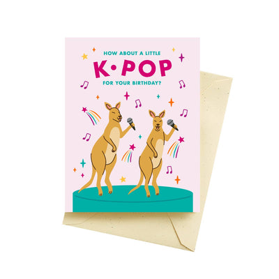 K-Pop Kangaroos Birthday Cards