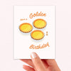 Golden Egg Tart Birthday Card