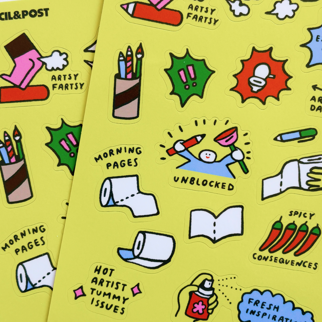 Artsy Fartsy Sticker Sheet
