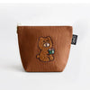 Embroidered Boat Pouch