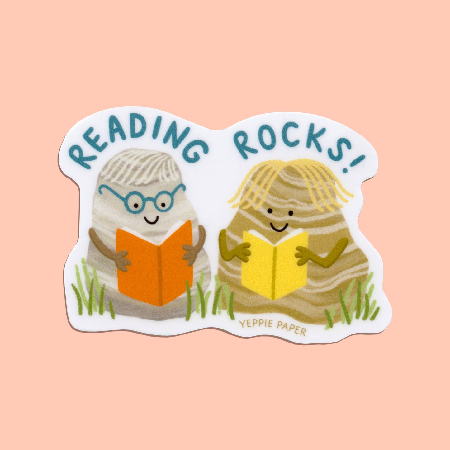 Reading Rocks Sticker