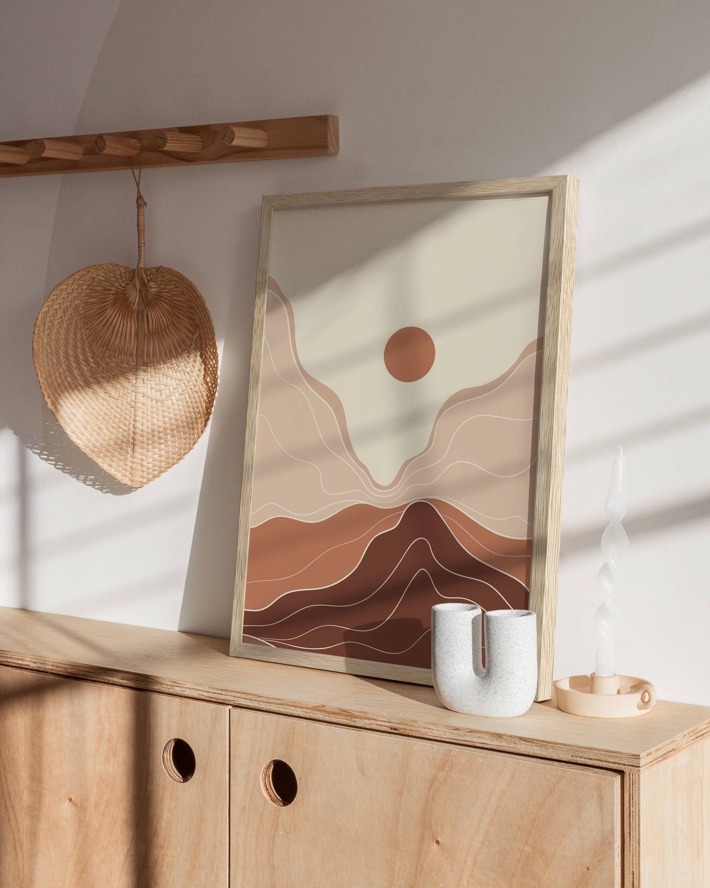Natural Oak Wood Frame