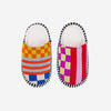 Pattern Patch Slide Slippers