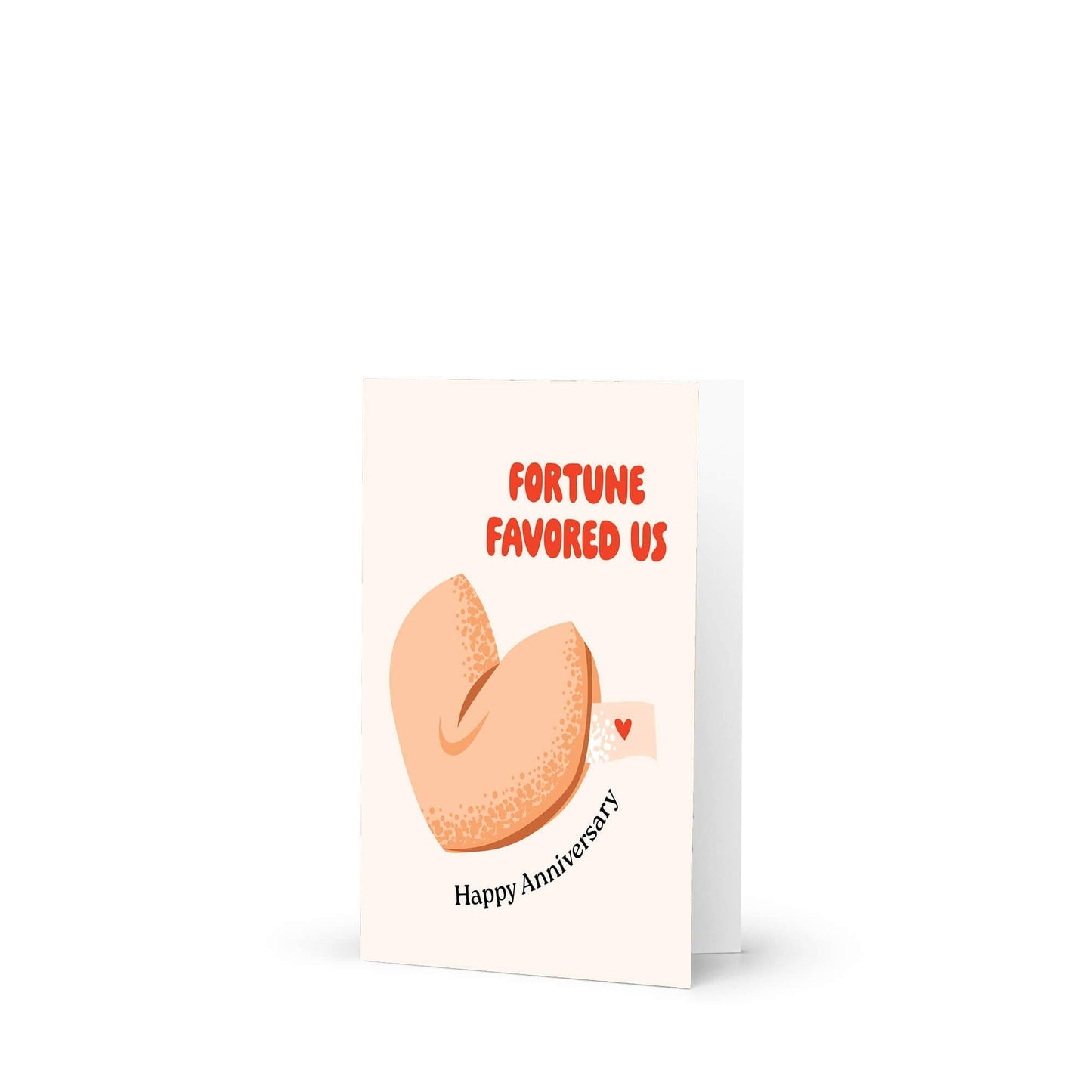 Fortune Favored Us Anniversary Card