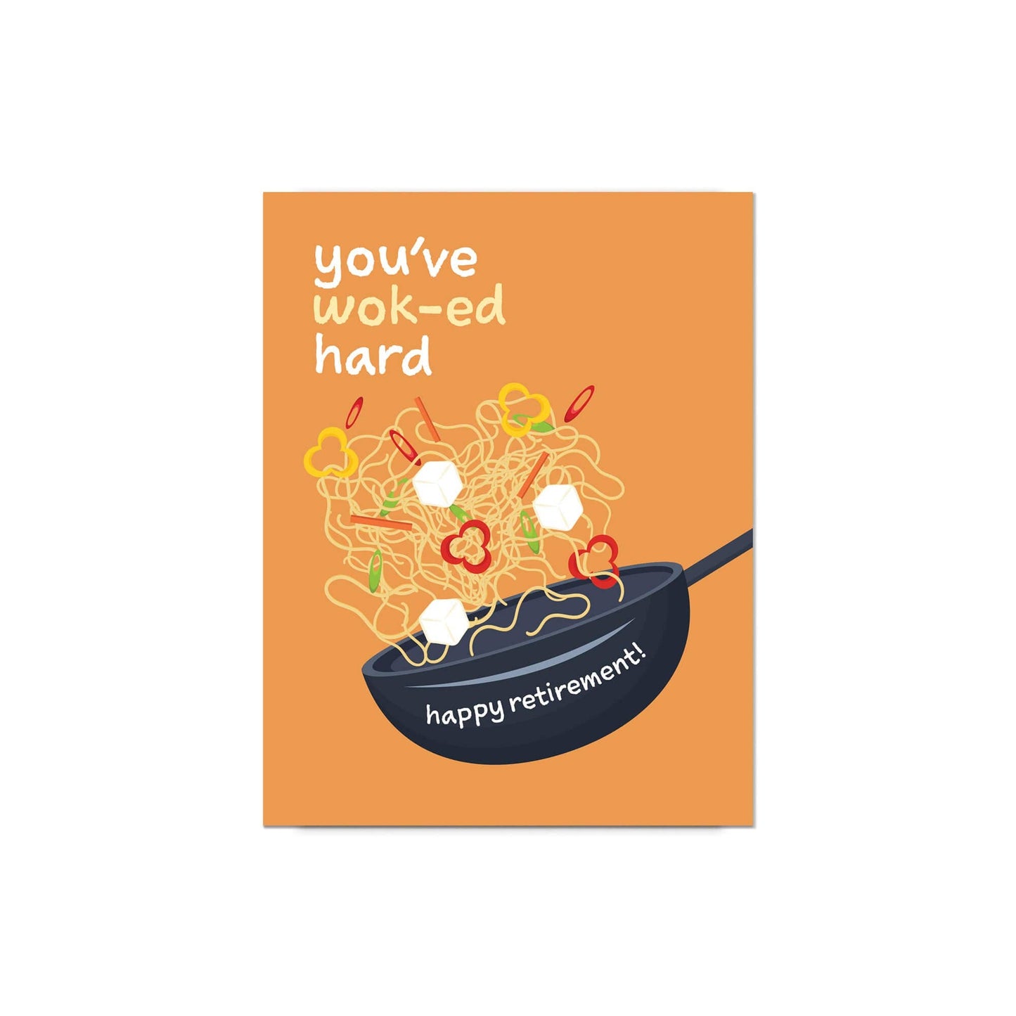 Wok-ed Hard Funny Retirement Card