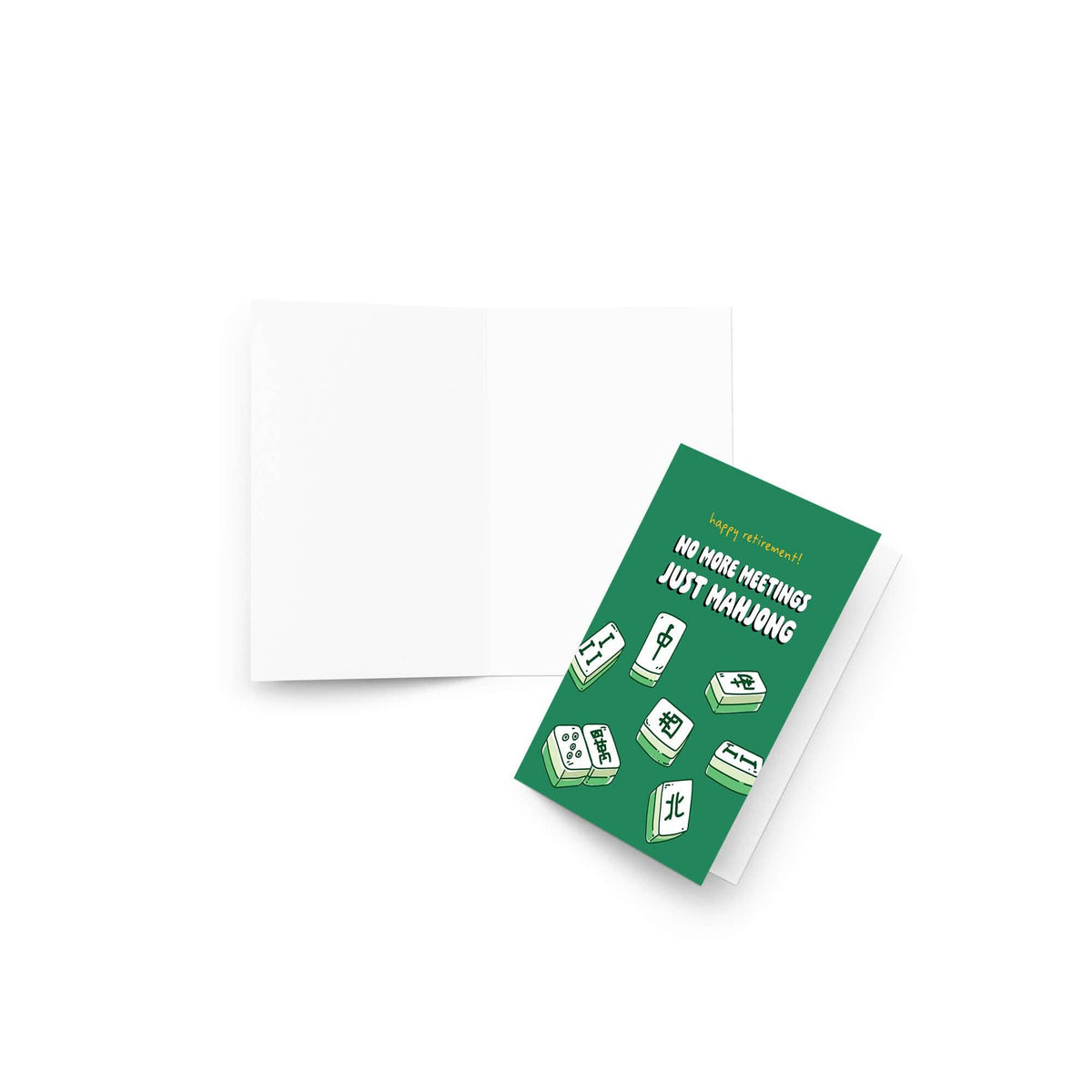 Just Mahjong Retirement Card