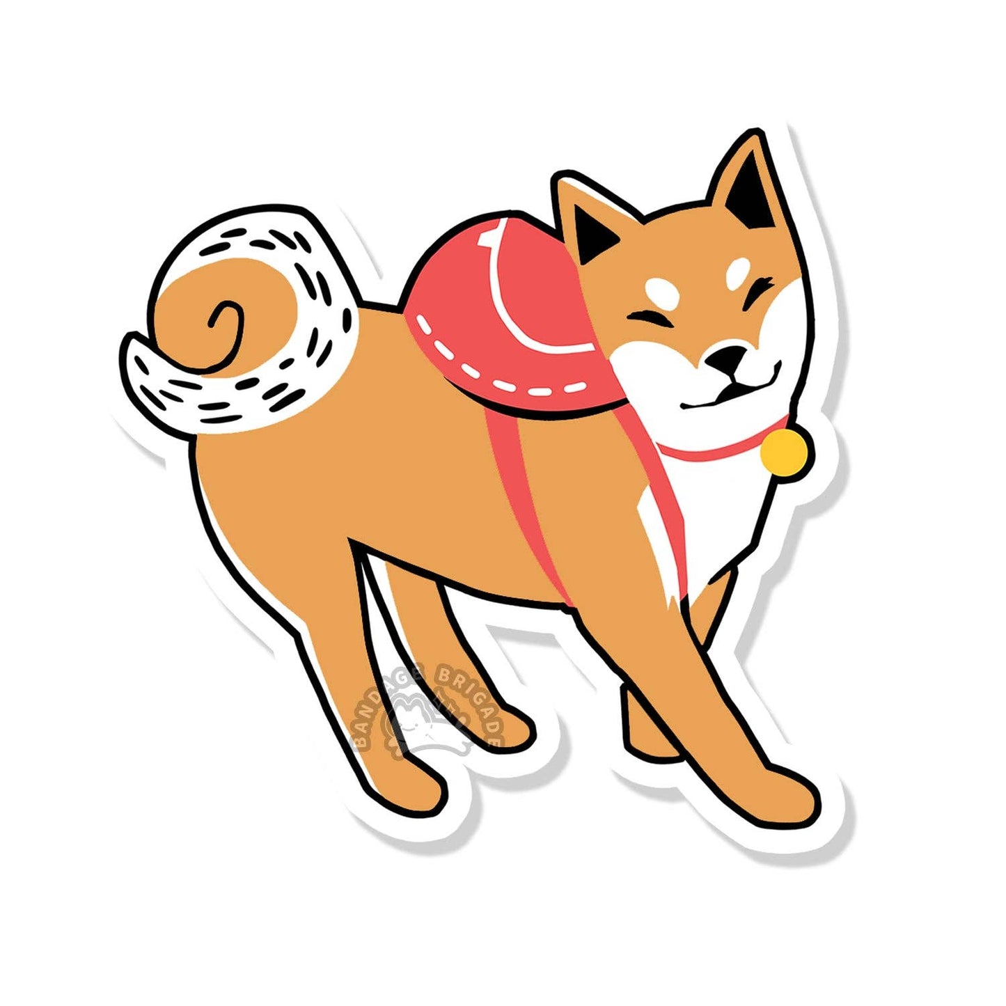 Backpack Shiba Sticker