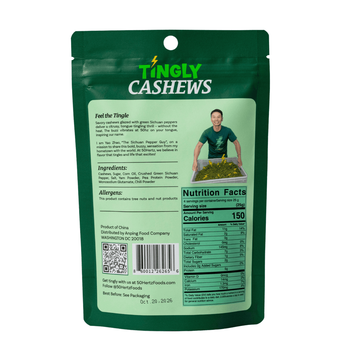 Tingly Sichuan Pepper Cashews – Sweet & Savory Gourmet Snack