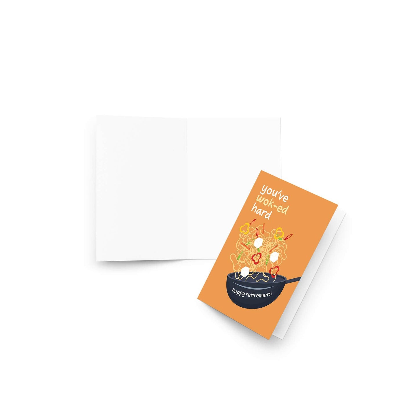 Wok-ed Hard Funny Retirement Card