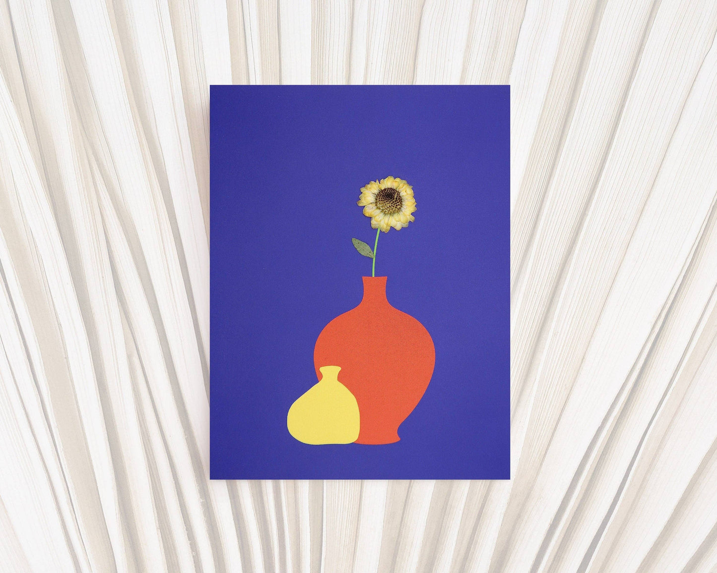 Bauhaus Dried Sunflower Card