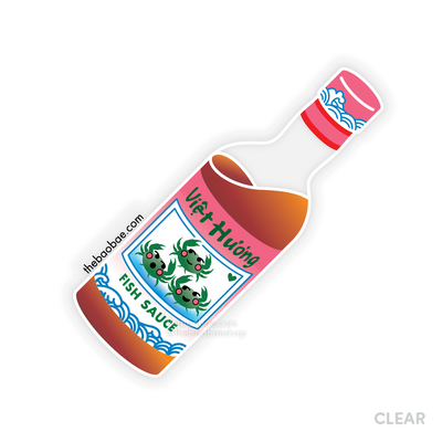 Fish Sauce Clear Sticker