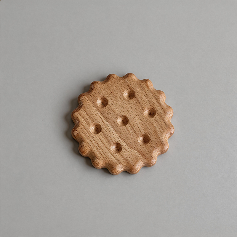 Solid Wood Biscuit Coaster
