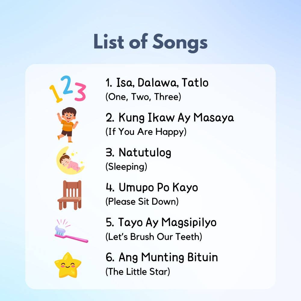 I Love to Sing in Tagalog: Children's Songs