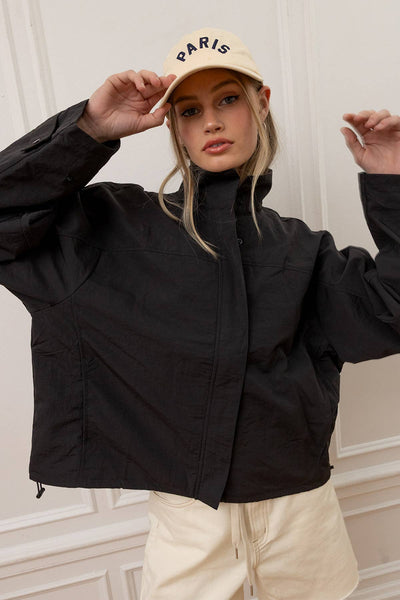 Lightweight Mesh-Lined Windbreaker Jacket
