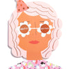 PARTY GIRL - Shaped Birthday Card
