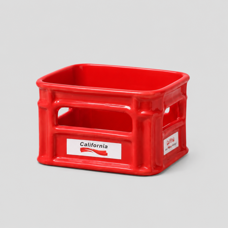 Ceramic Crate Snack Bowl
