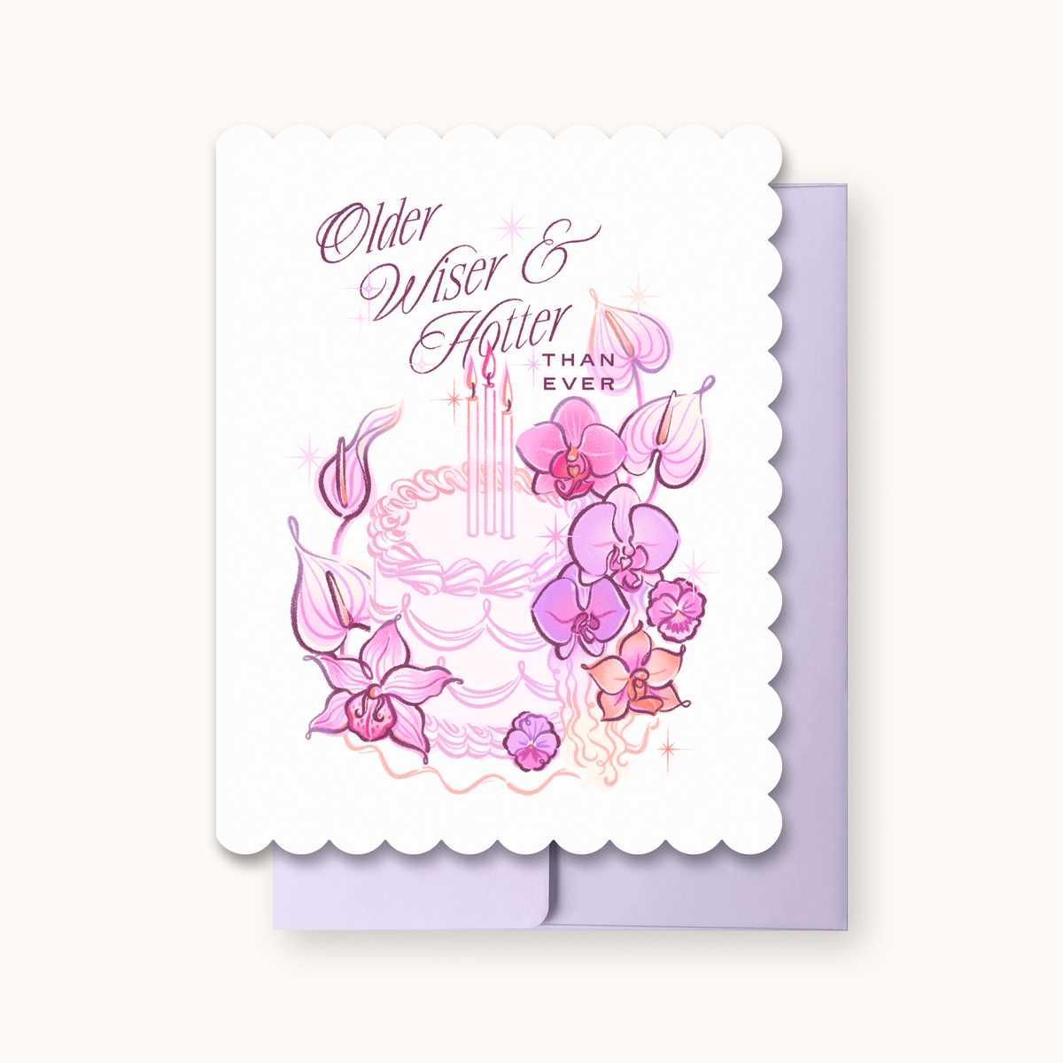 Older Wiser Hotter Birthday Card