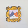 Framed Cat Portrait Vinyl Sticker