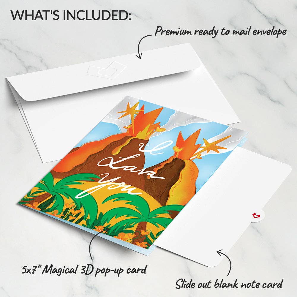 I Lava You Light-Up Pop-Up Card