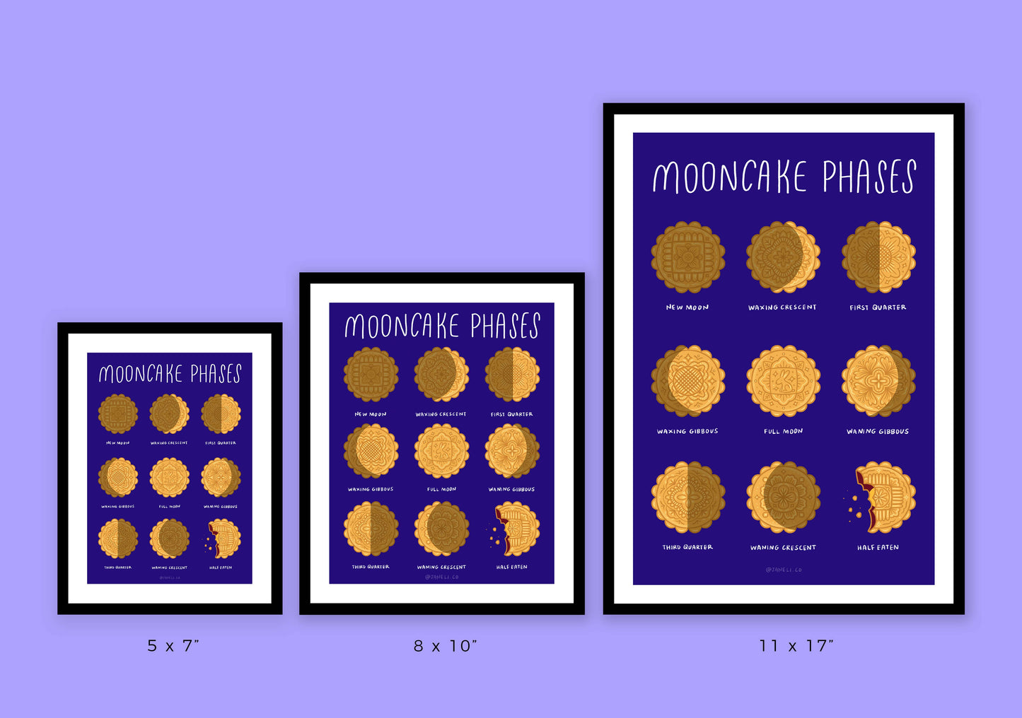 Mooncake Phases Art Print