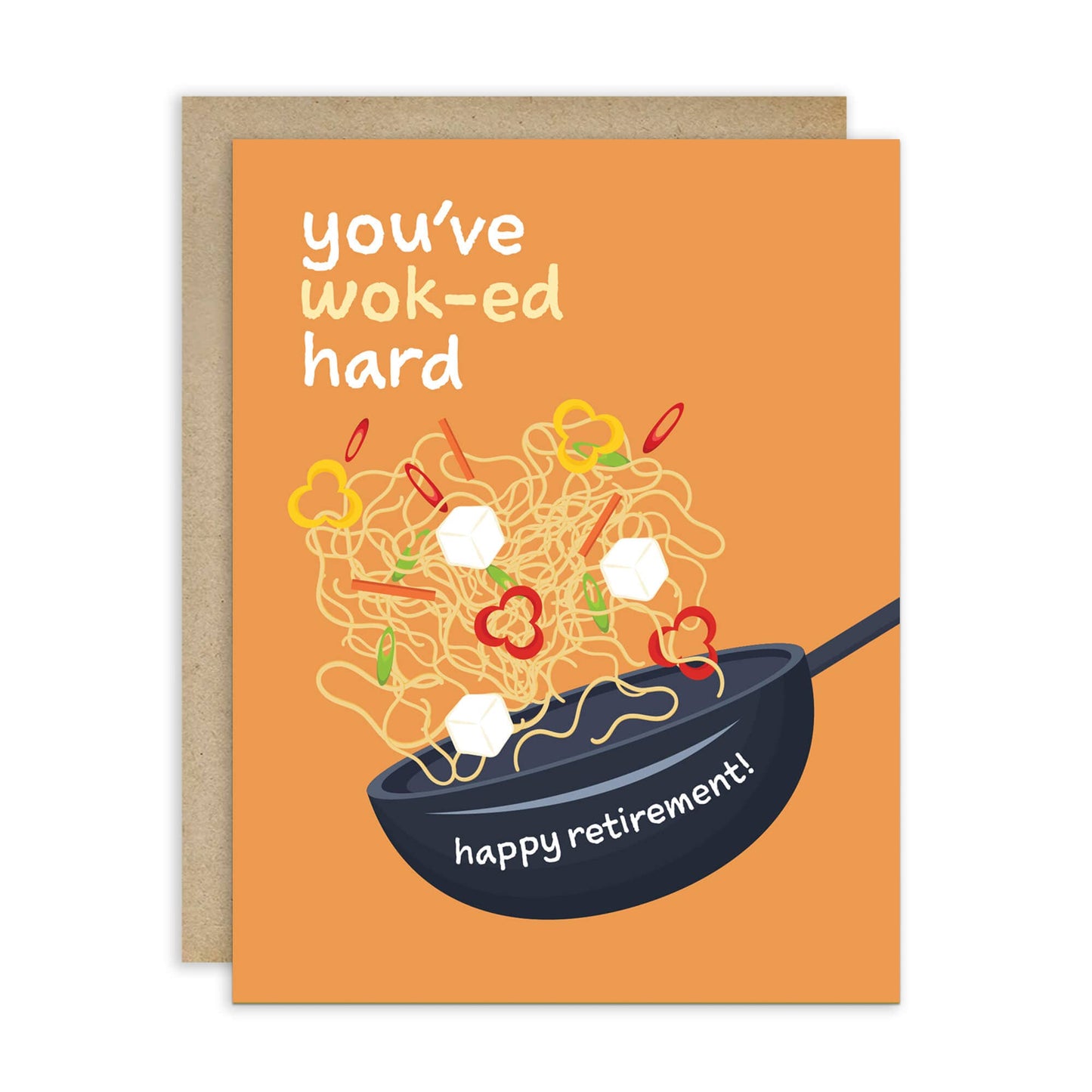 Wok-ed Hard Funny Retirement Card