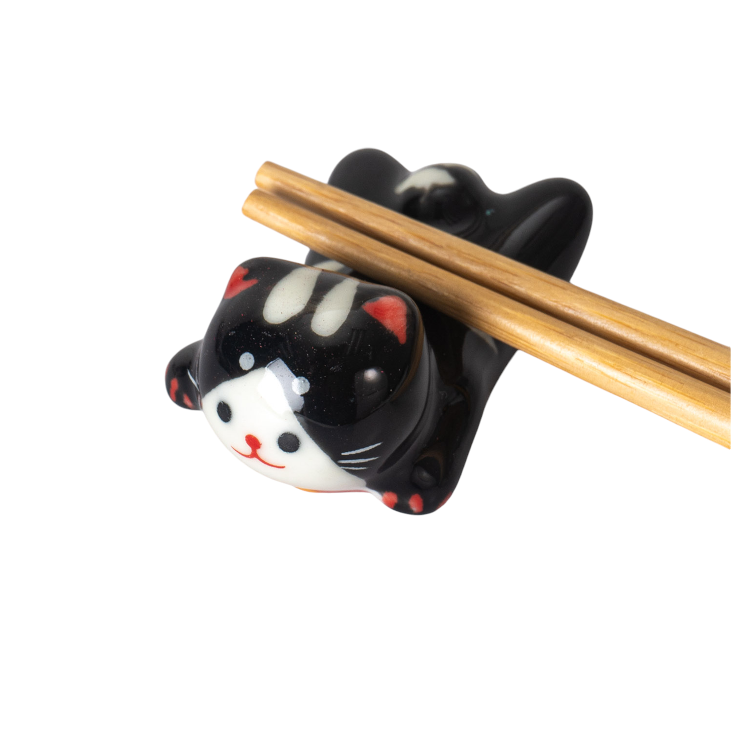 Cat Chopsticks Rest Black
