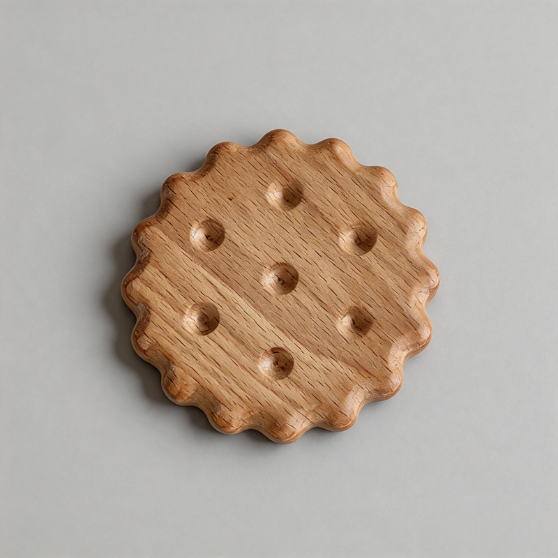 Solid Wood Biscuit Coaster