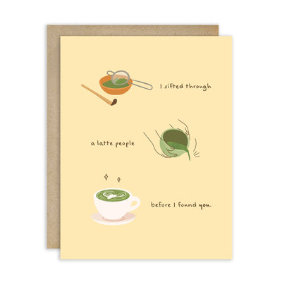Sifted a Latte People Greeting Card