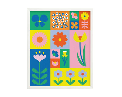 Flowerblock Art Print