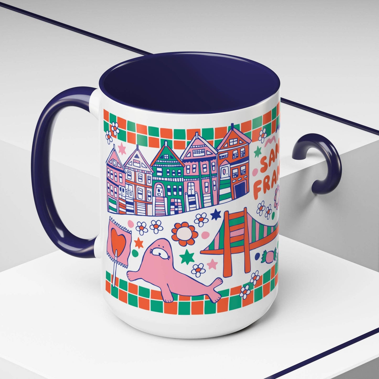 San Francisco Coffee Mug (15oz, dark blue)