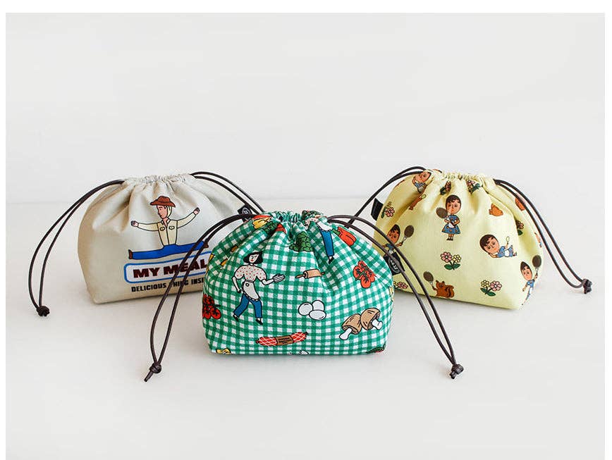 Oxford Cotton Insulated Lunch Pouch