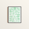 The Sunset District San Francisco Risograph Print