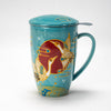 Japanese Crane Tea Mug with Lid and Infuser