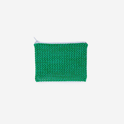 Raffia Zip Pouch