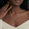 Plum Blossom Green Jade Pendant Necklace