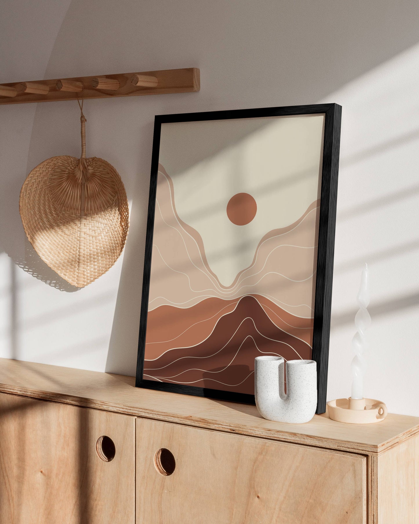 Black Oak Wood Frame