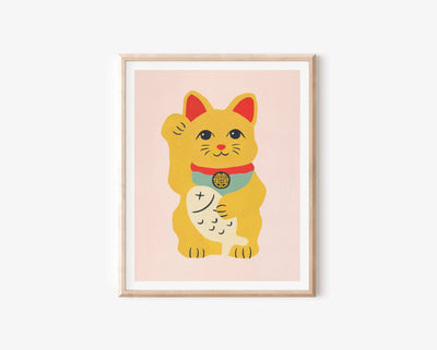 Lucky Cat Art Print