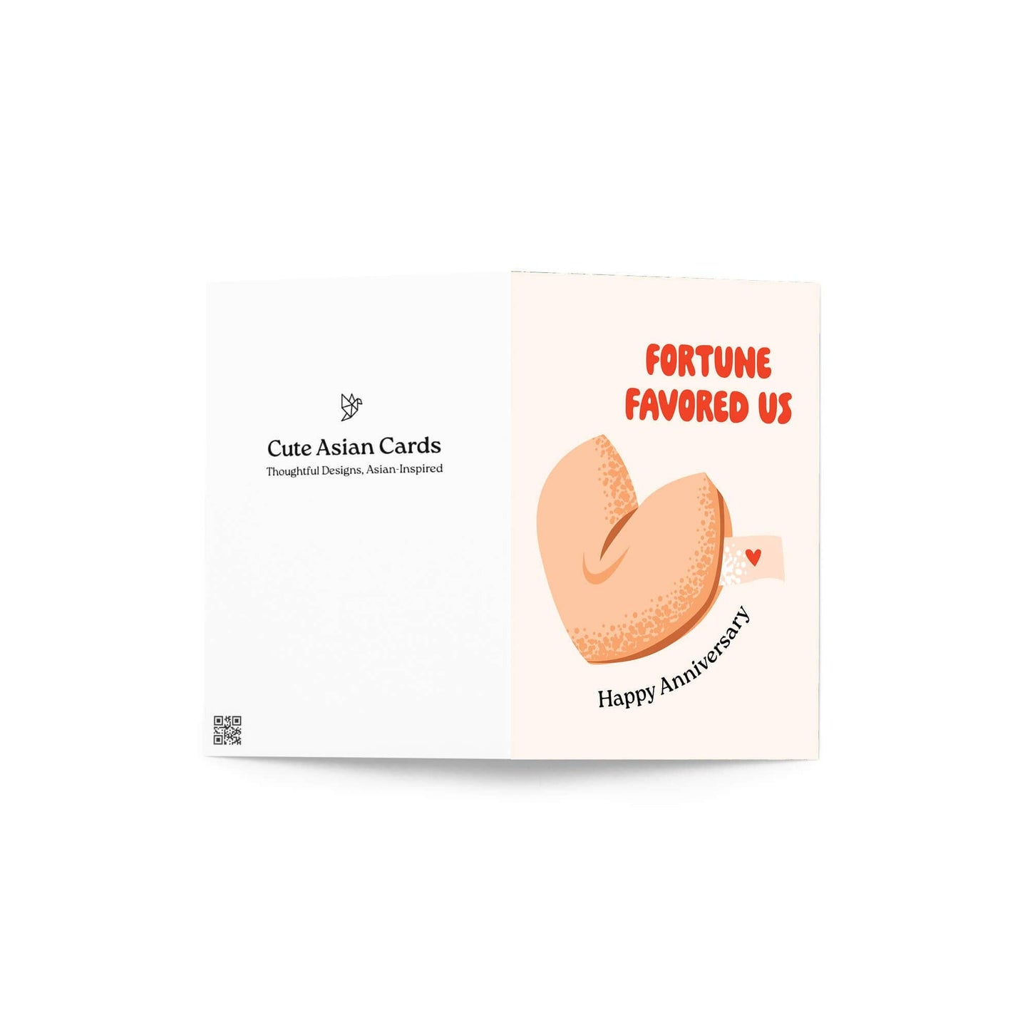 Fortune Favored Us Anniversary Card