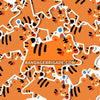 Party Hat Tiger Sticker