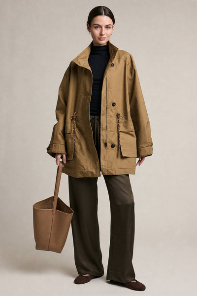 Stand Collar Utility Field Jacket