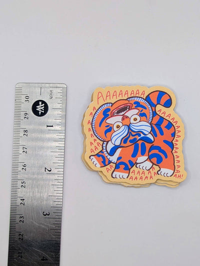 Screaming Tiger Sticker