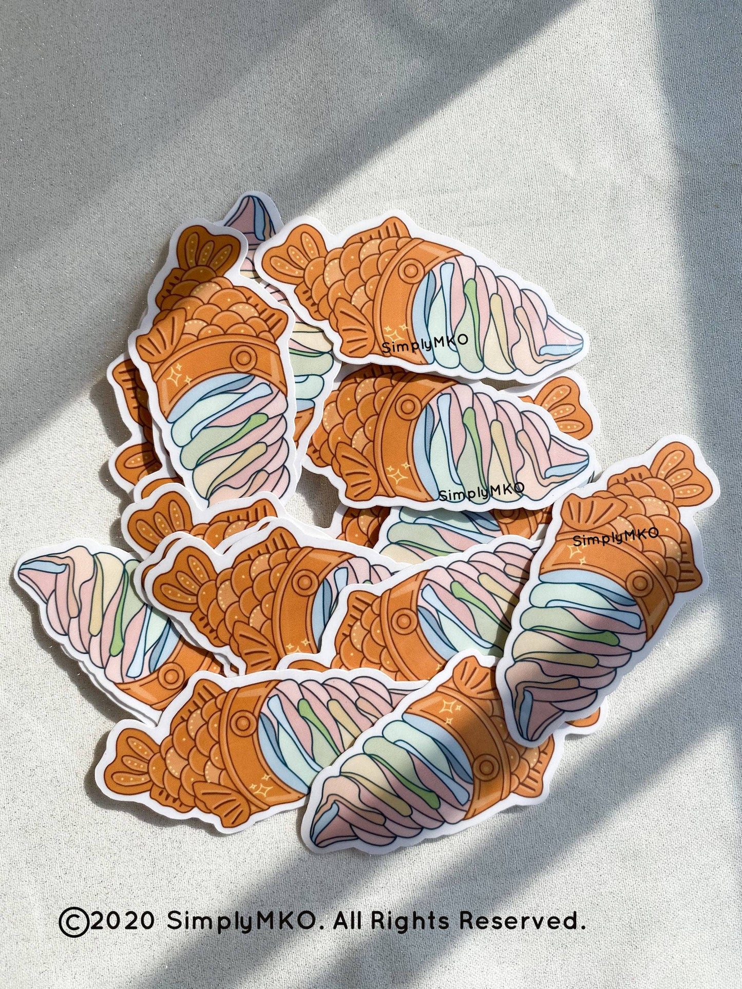 Taiyaki Ice Cream Sticker