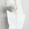 Faceted Carnelian earrings