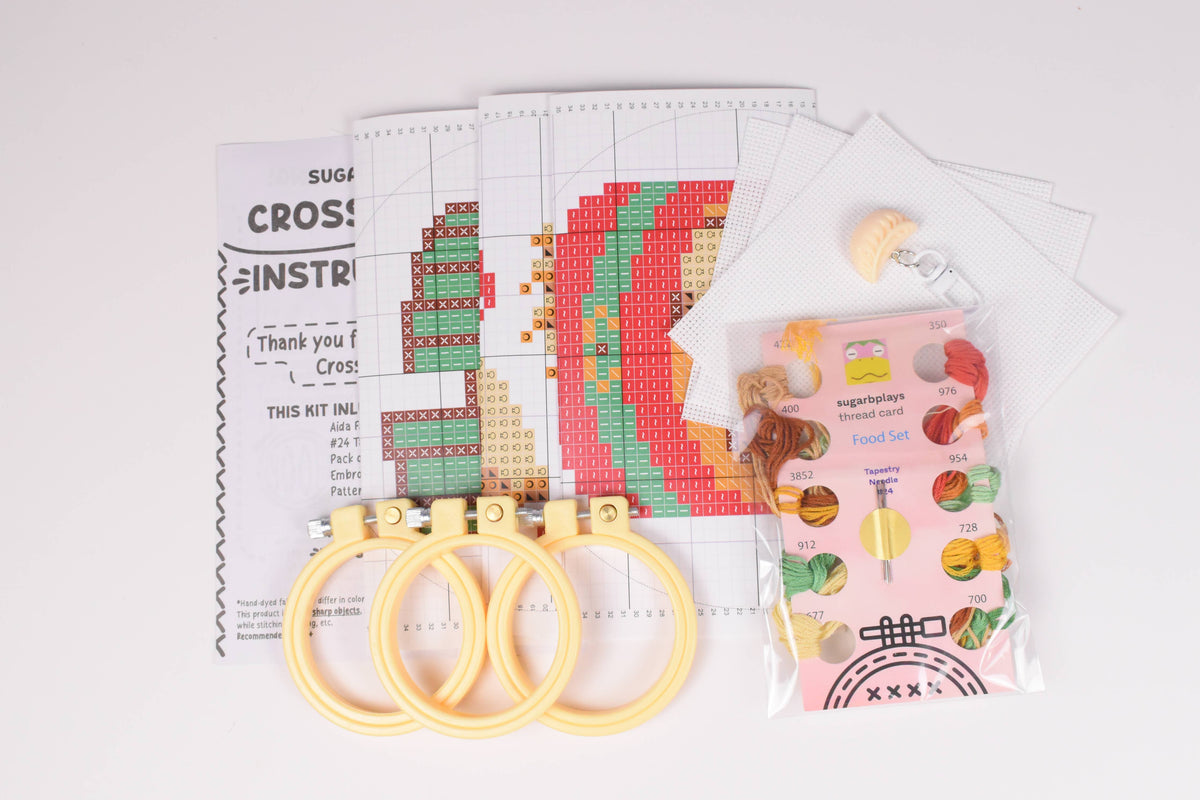 Food Set Triple Cross Stitch Box