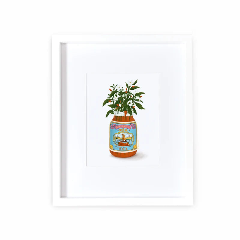 Chilli Sauce Flower Print