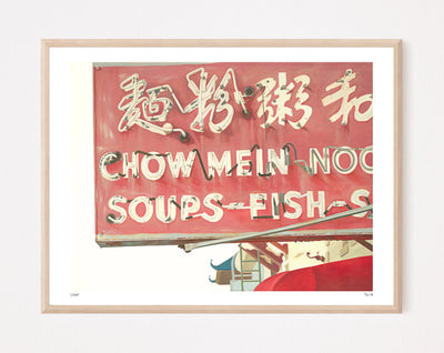 Chow Mein SF Chinatown Print