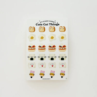 Cute Cat Things Sticker Sheet