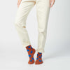 Panhandle Classic Dot Crew Socks — Rust