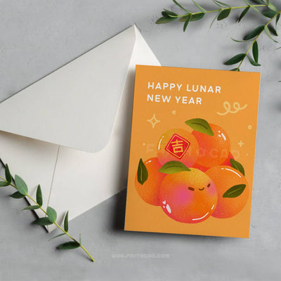Lunar New Year Orange Card