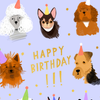 CANINE CREW - Birthday Card